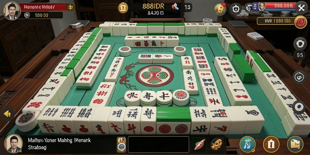 Tampilan gameplay Mahjong yang menantang dan seru di 888IDR.