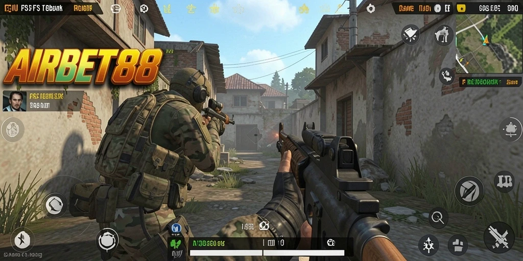 Tampilan menegangkan dari gameplay intens di AIRBET88.