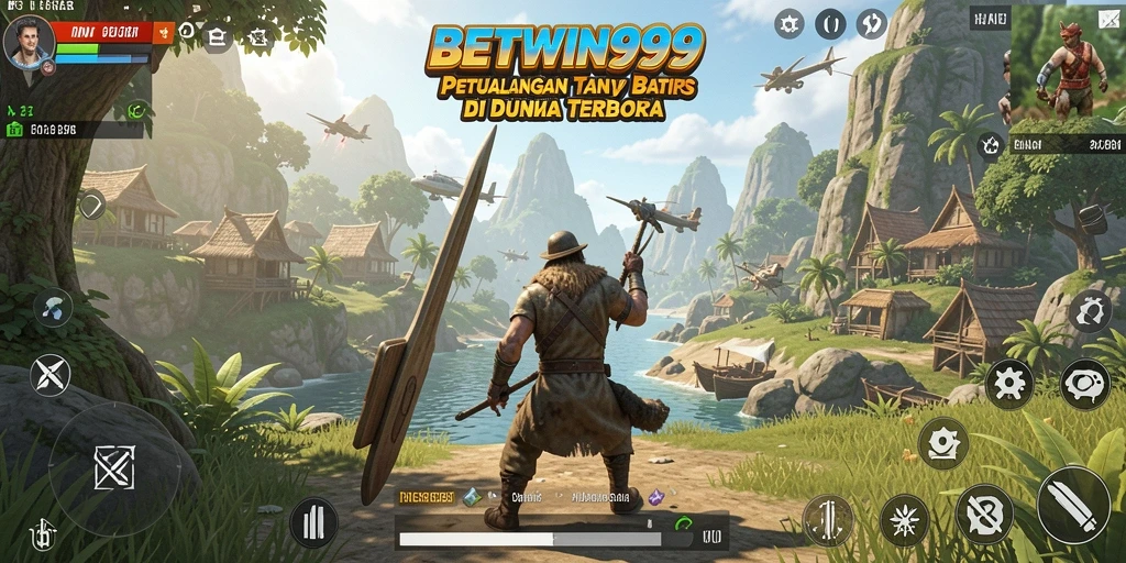 Tampilan gameplay BETWIN999 dengan kebebasan menjelajahi dunia terbuka.