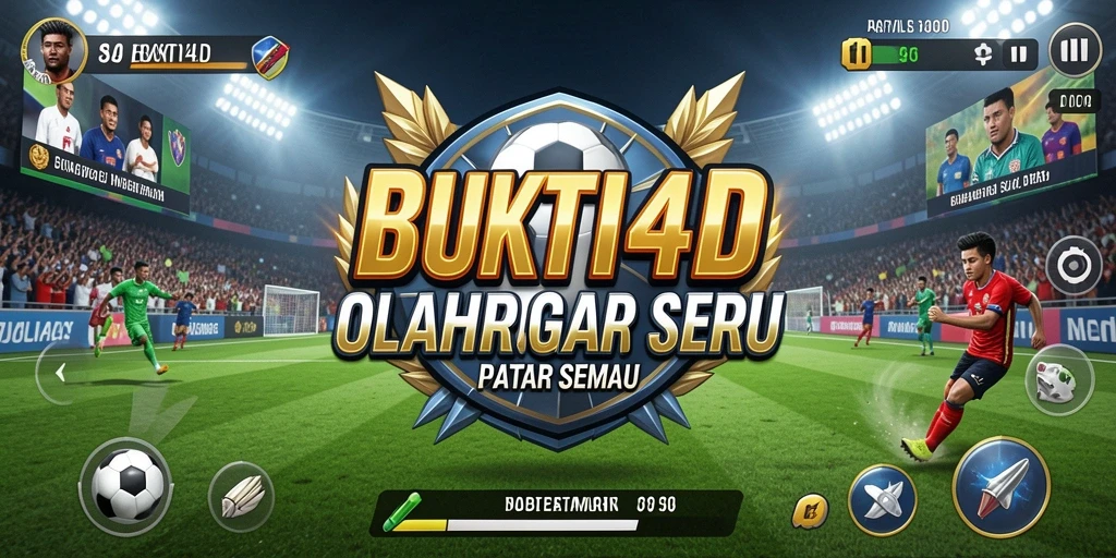 Tampilan gameplay seru BUKTI4D dengan berbagai karakter olahraga.