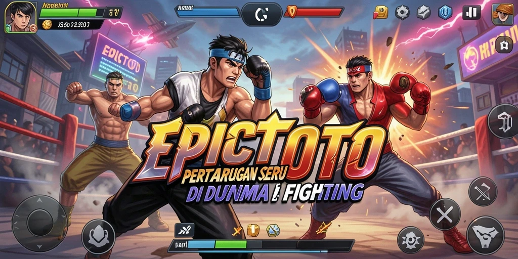 Tampilan gameplay EPICTOTO yang intens dan penuh aksi Fighting.