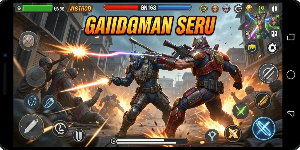 Gameplay intens dengan aksi seru di GN168.