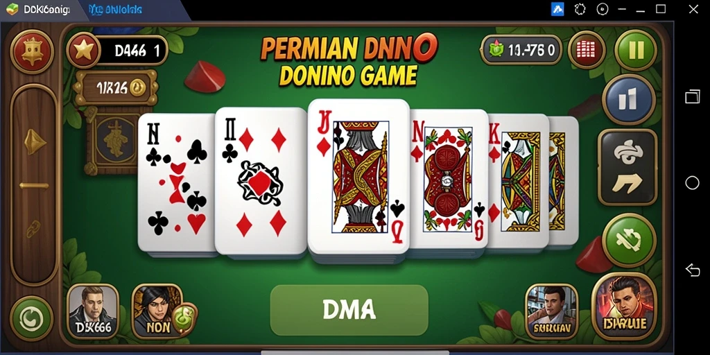 Tangkapan layar utama IDX66 menampilkan serunya gameplay Domino.