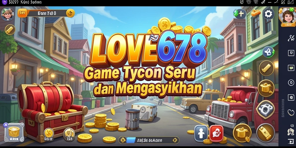 Tangkapan layar gameplay <strong>LOVE678</strong> yang menunjukkan manajemen bisnis yang menarik.
