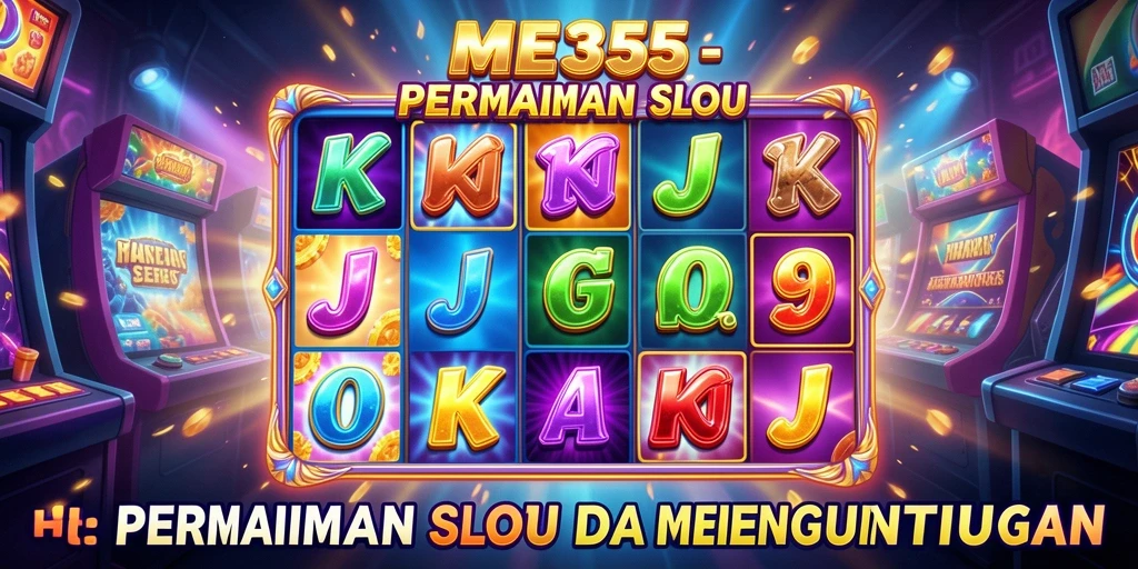 Tampilan menarik gameplay ME355 dengan slot yang berwarna-warni.