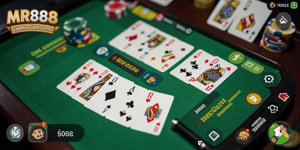 Tampilan gameplay Gaple yang menarik dan interaktif.