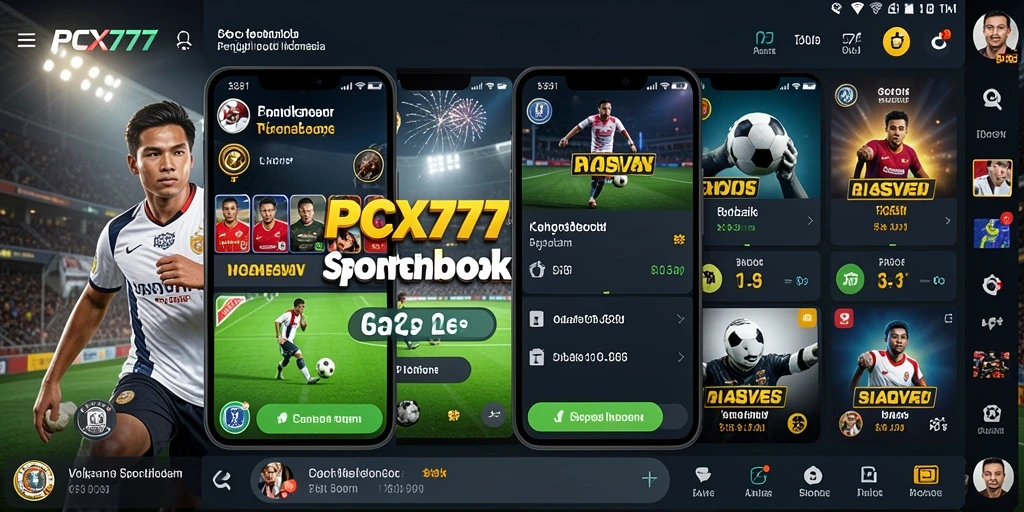 Screenshot PCX777 menampilkan fitur taruhan olahraga yang menarik.