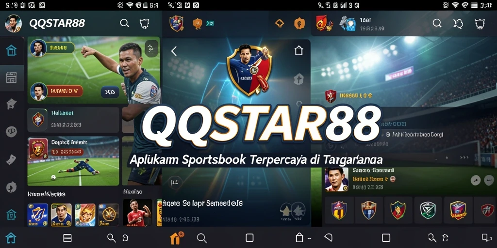 Tampilkan layar utama QQSTAR88 dengan pengalaman taruhan Sportsbook.