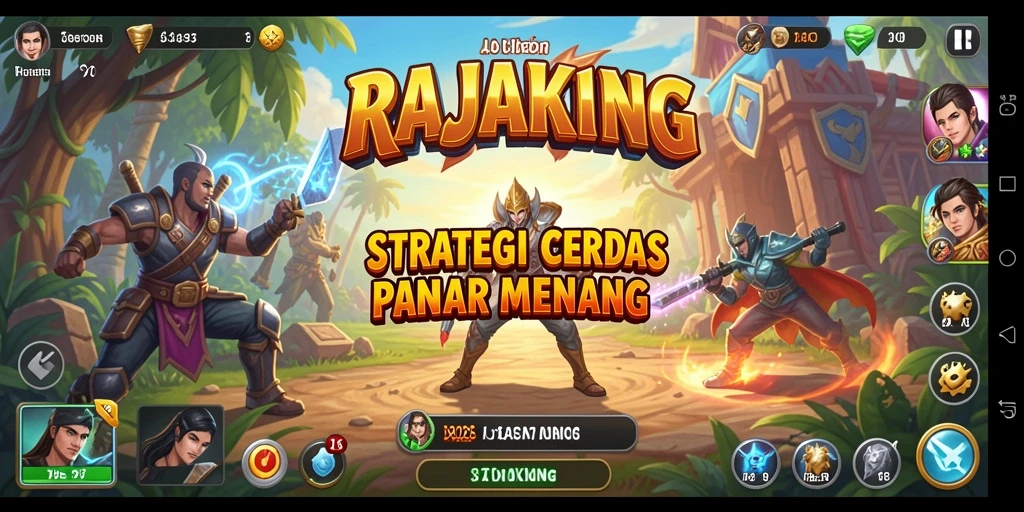 Screenshot gameplay RAJAKING menampilkan strategi dan taktik yang mendebarkan.