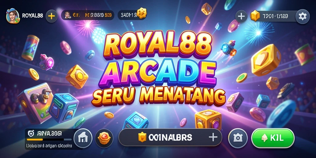 Tampilan gameplay seru ROYAL88 dengan warna-warni menarik