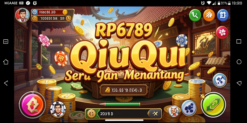 Tampilan gameplay QiuQiu yang seru dan menyenangkan.